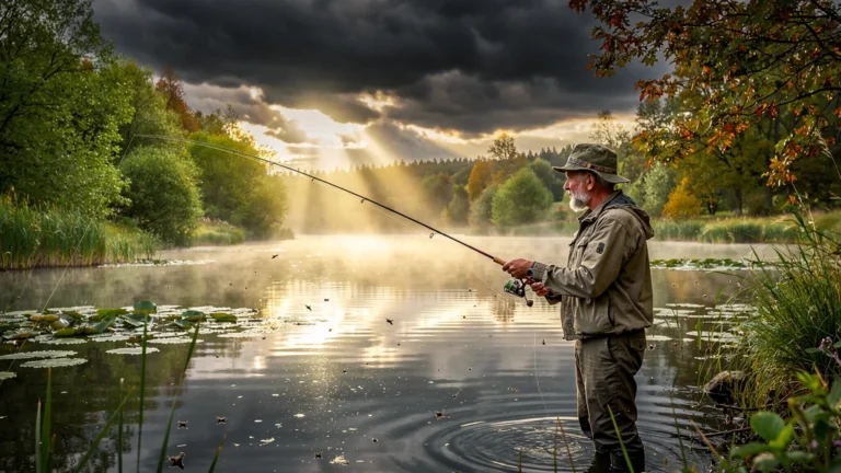 Pêche du brochet en étang : matin d’été avant et après l’orage, trois saisons testées